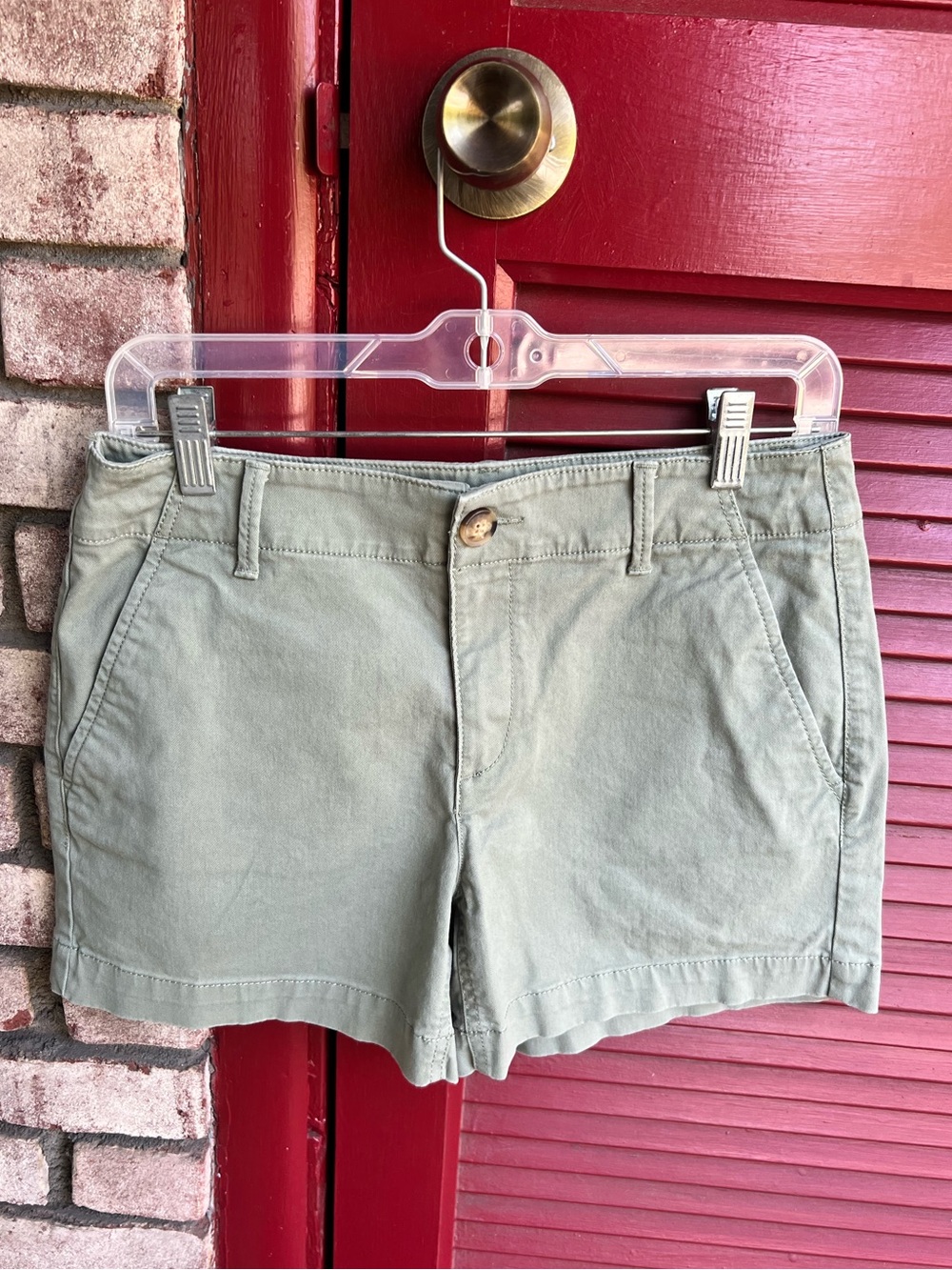 Loft The Monroe 4” Green Shorts Size 2
